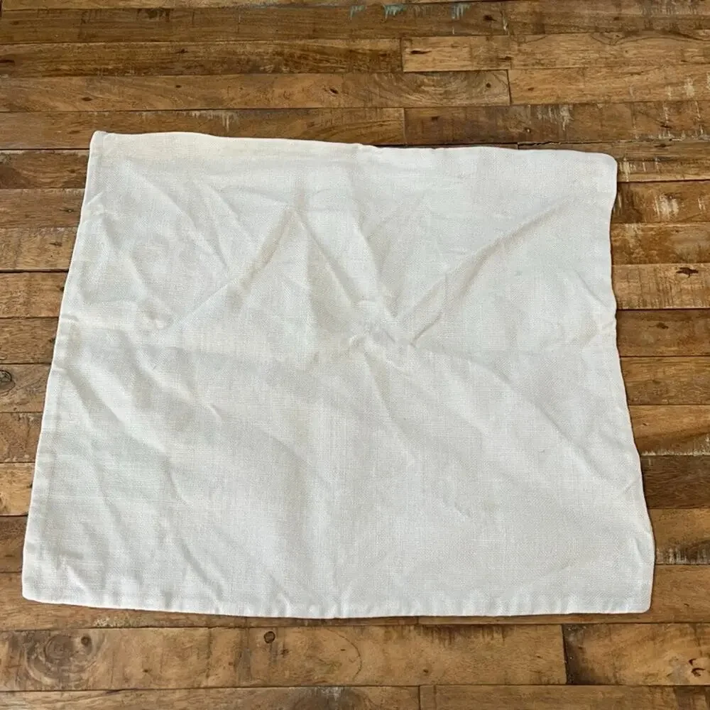 Williams-Sonoma Linen Throw Pillow Cover 18 x 21 in Taupe Zip Closure